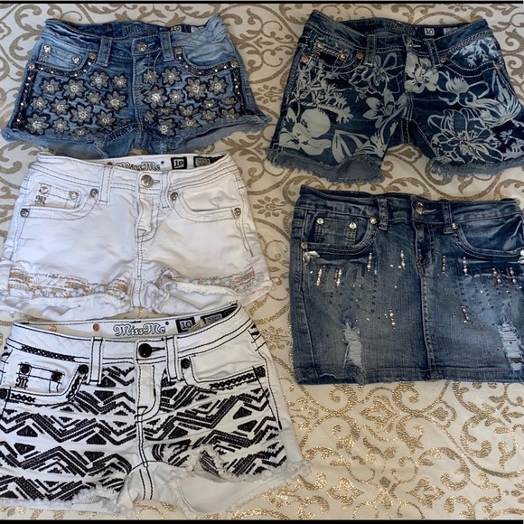 Girls Miss Me Shorts Size 10 - Picture 1 of 7